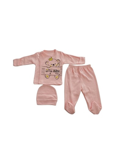 Rakun Şımarık Ayıcık Unısex Bebek Zıbın Takımı 001