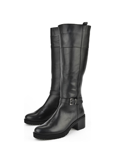 Ziya, Kadın Hakiki Deri Çizme 15319z8006 Siyah 15319z8006 000 Siyah