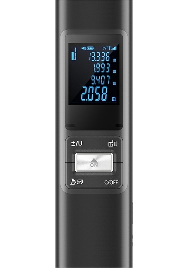 S-40 Alüminyum Laser Mesafe Ölçer, 40m Hassasiyet, Çift Hat, Ip54 Su Geçirmez, Dahili Li-poly Batarya, Alan-hacim-pitagoras Hesaplama