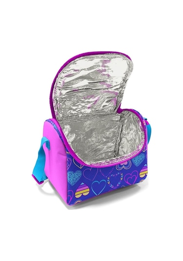Coral High Kız Çocuk Pembe Lavanta Kalpli Okul Beslenme Çantası