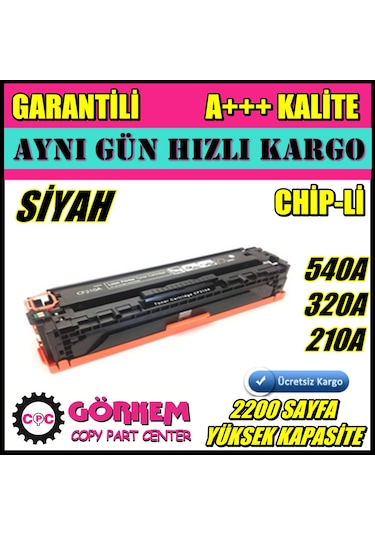Hp 128A Uyumlu Toner Siyah (Ce320A) N11.21133