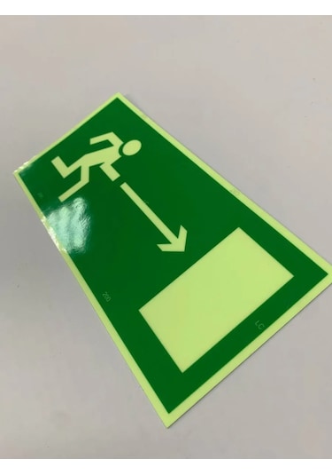 Zelenyj Perec Fotolüminesan Yangın Güvenliği İşareti E03 226516749