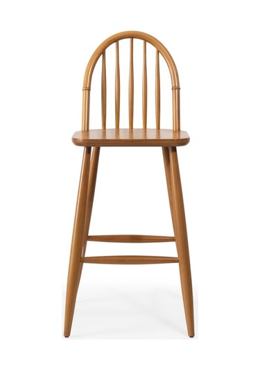 Rustica Ahşap Bar Sandalyesi Natural