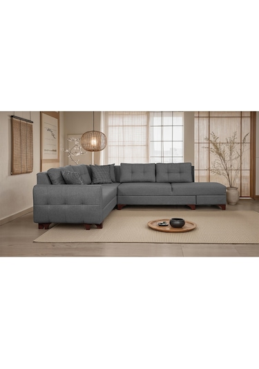 Eymense Cloft Köşe Koltuk Gri