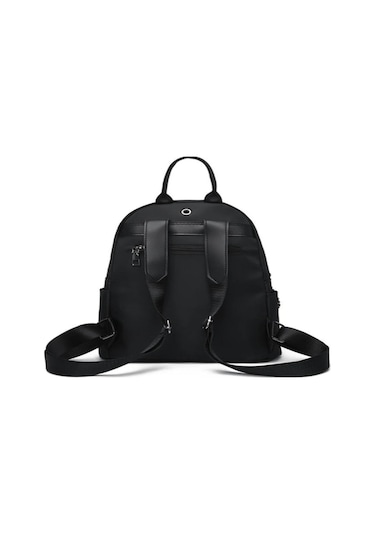 Moveevo Kadınlar İçin Pratik Günlük Sırt Çantası - Siyah, Hafif Kumaş, Bölmeli Depolama, Günlük Seyahat Ve İş İçin Uygun Siyah