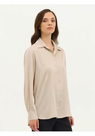 Karaca Kadın Regular Fıt Gömlek-taş 12.25s.04.004 Taş