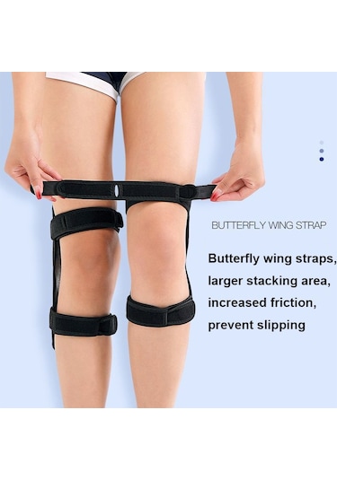 1 Çift Diz Eklemi Spor Güçlendirici Diz Tırmanma Koruma Desteği Dişli Fitness Diz Pedleri Çok Renkli