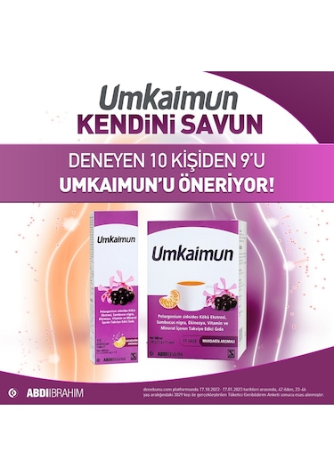 Umkaimun 15 Efervesan Tablet - 1+1 İkincisi Hediye