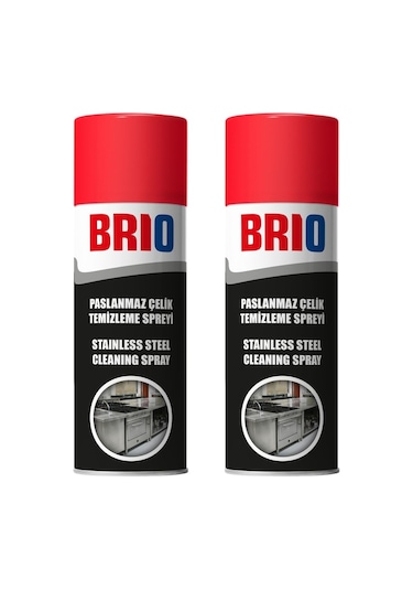 Brio Paslanmaz Çelik Temizleme Spreyi 2'li 400 Ml