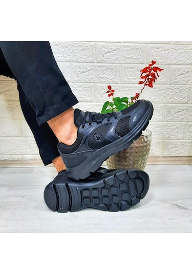 Lumberjack Jumbo Siyah Memoryfoam Hafif Rahat Spor Ayakkabı 001