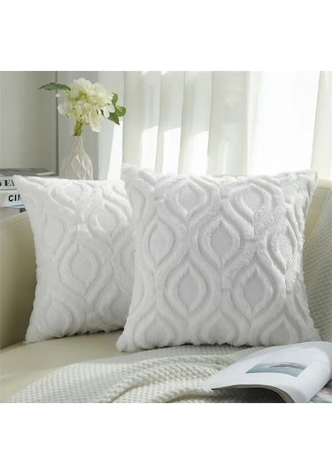 Olanly Yumuşak Minder Örtüsü 45x45 Peluş Yastık Kılıfı Rahat Ev Dekor Atmak Kahverengi 45x45cm Kahverengi