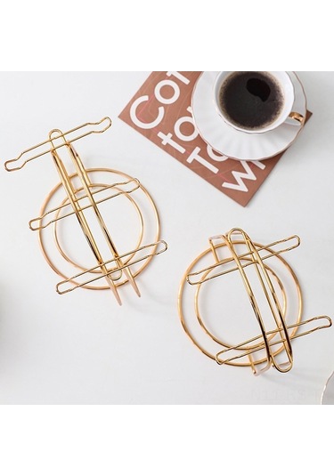 Besthome1 6 Bardaklı Retro Gümüş Renkli Demir Çelik Bardak Tutucu, Ev Café Kolay Kurulum Hafif Dayanıklı