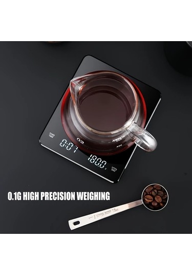 Xuweiwei Siyah Ck2150 Yüksek Hassasiyetli Dijital Mutfak Tartısı Lcd Ekran Otomatik Kapanma 6.61lb 0.1g Pil İle Çalışır Siyah