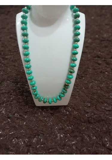 Turkuaz Rengi Şık Kolye Turkuaz