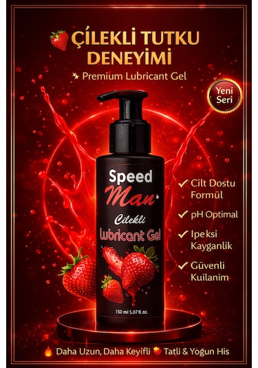 Speed Man Çilekli Kayganlaştırıcı Jel 150 ML