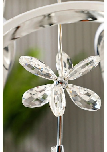 Ey-El Tasarım Modern Sarkıt Led Avize A++ Plus Krom