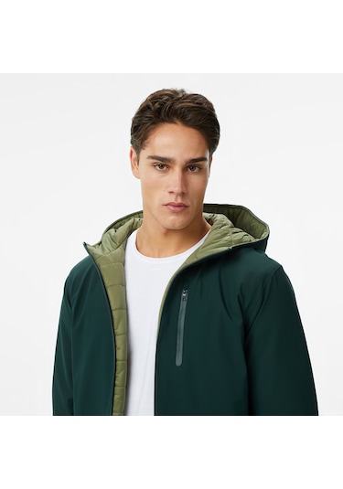 Nautica Erkek Yeşil Regular Fit Çift Taraflı Mont Düz J57008t Yeşil