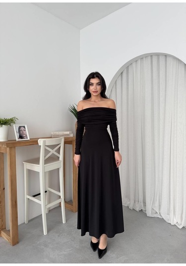 Uras Straplez Elbise Çok Renkli