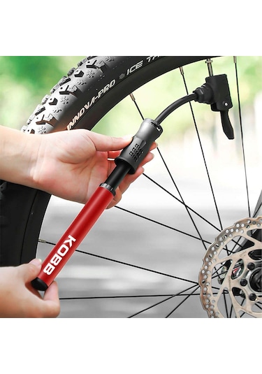 Kobb Kb2203 87 Psı Bisiklet Lastik Şişirme Taşınabilir Mini El Pompası + Bisiklet Montaj Aparatı
