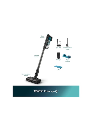 Philips XC6553/01 6000 Serisi Kablosuz Dikey Şarjlı Süpürge