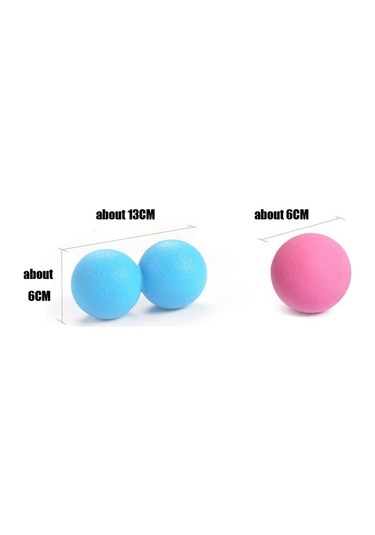 Homyl Çift Lakros Miyofasyal Masaj Topu Tetik Nokta Mavi Mavi