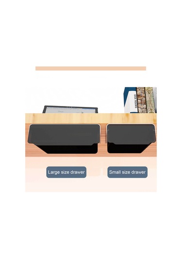 Tenfowee Masa Altı Gizli Çekmeceli Kırtasiye Düzenleyici, Alan Tasarrufu Sağlayan Depolama Çözümü Şeffaf