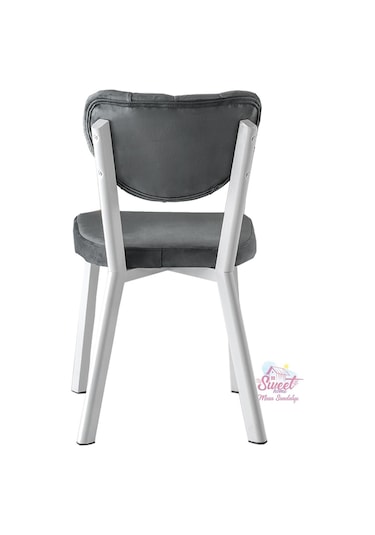 Esinti Metal Sandalye Renkli Ayak 4 Lü Set Cafe,restaurant,mutfak,salon,yemek Odası Sandalyesi 001