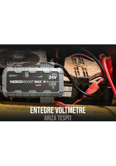 Noco Genius Gb251 24v 3000amp Ultrasafe Lityum Akü Takviye + Powerbank + Led Lamba Fr Gb251
