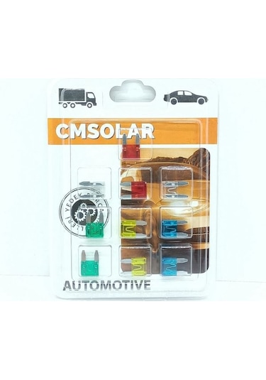 Cmsolar Karışık Amper Mini Bıçak Sigorta Takımı 10-15-20-25-30 A