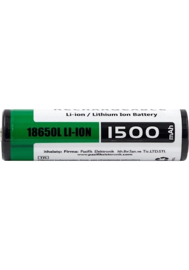 Orion 1500 mAh 3.7 V 18650L Başlı Li-Ion Şarj Edilebilir Pil