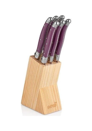 Neva N2575 Sweet 6'lı Mini Bıçak Seti-mor Mor