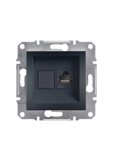 Schneider EPH4700171 Asfora RJ45 Cat6 Utp Tekli Data Prizi Antrasit