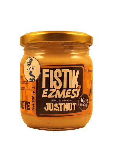 Justnut Sade Fıstık Ezmesi 200  G