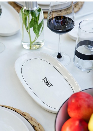 The Mia Daily Tunes Yemek Takımı 6 Kişilik 31 Parça Beyaz