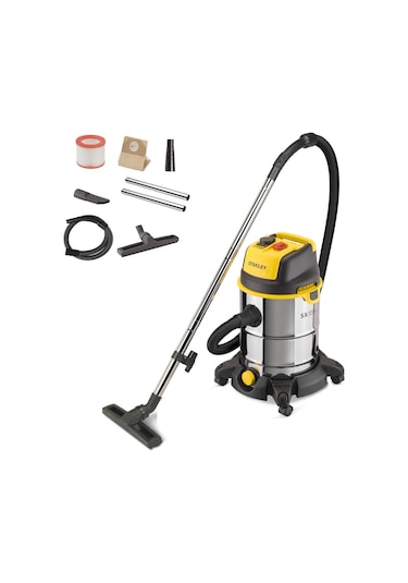 Stanley SXVC30XTDE 1600 W 30 L Islak Kuru Elektrikli Süpürge