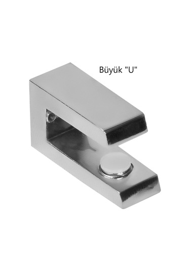 Vidalı Metal Raf Tutucu Cam, Etejer Tutucu