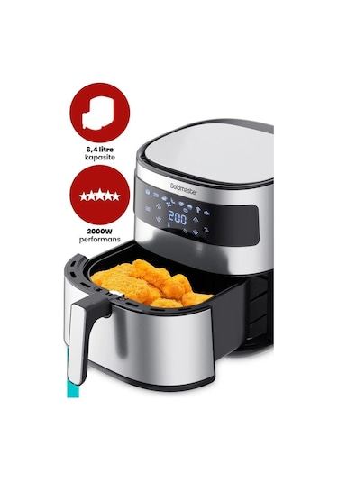 Goldmaster GM-7482 Premio 6.4 L XXL Airfry Yağsız Sıcak Hava Fritözü