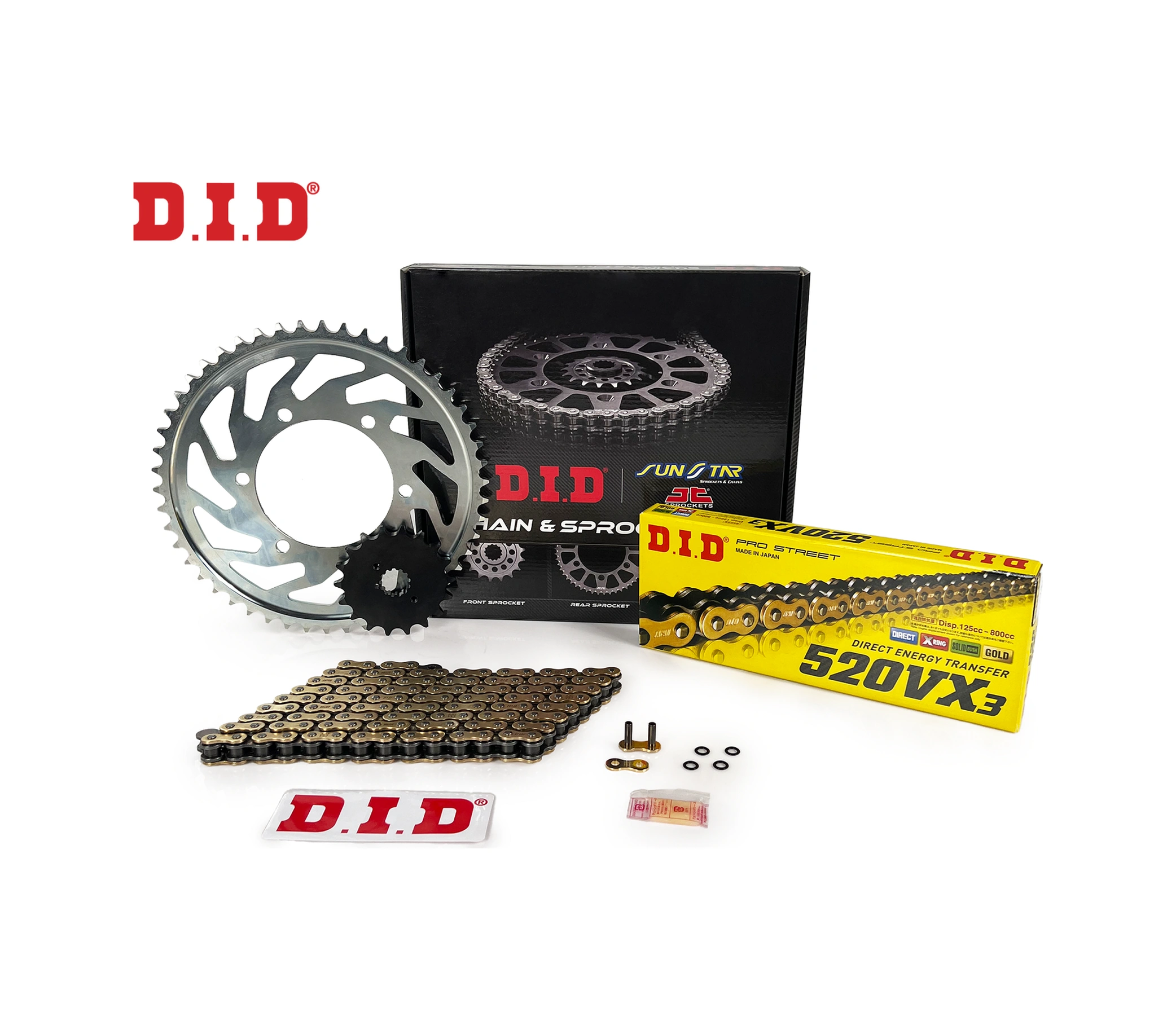 Zincir Dişli Seti Yamaha Xt 600 E 600 Cc 1990-2003 / Yamaha / Xt 600 E / 600cc / Zincir: Dıd-520vx3 Gold -106 / Ön Dişli: Sunstar 15t / Arka Dişli: Jt 45t / 1990-1991-1992-1993-1994-1995-1996-1997-1998-1999-2000-2001-2002-2003