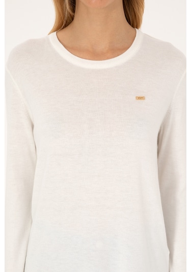 U.s. Polo Assn. Kadın Ekru Kazak /triko 50315449-vr019 Ecru