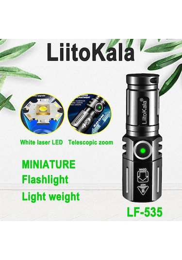 Liitokala Liitokala Lf-535 Taşınabilir Çok Fonksiyonlu El Fenerimavi