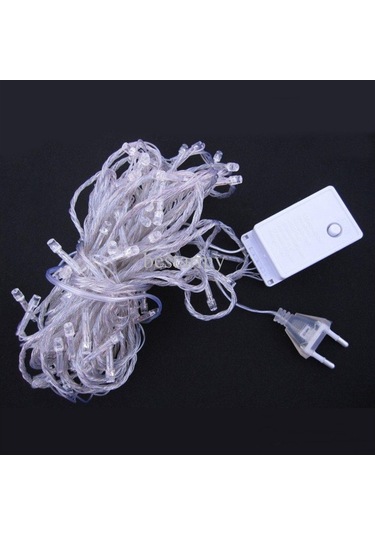 Periboia 100 Ledli Beyaz Yılbaşı Ağacı Işığı Led Ampül