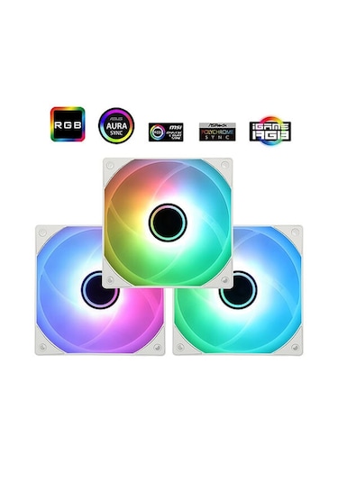Thermalright Tl-c12w-s V3 Argb 120mm Beyaz 3 Lü Kasa Fanı