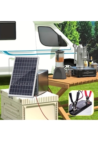 Trendooze 18v Taşınabilir Güneş Panelleri Rv Karavanı İçin 50a 100a Kontrolcü Kit Usb Şarj