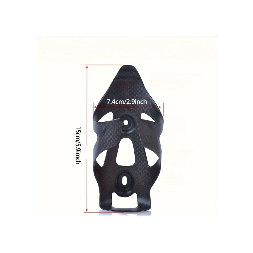 Fochsia Kokay 2li Paket Siyah Hafif Tam Karbon Fiber Bisiklet Şişe Tutucu Siyah