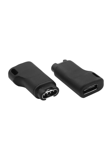 Honmex Garmin Saatler İçin Type-c Şarj Adaptörü - Fenix 5/6/6x/6s Pro, Venu, Forerunner, Approach Modelleri İçin Siyah Çevirici