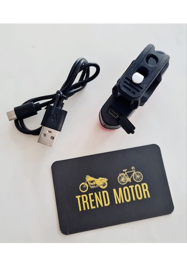 Polis Çakar Flaşör Mavi Kırmızı Işık Bisiklet - USB ŞARJLI