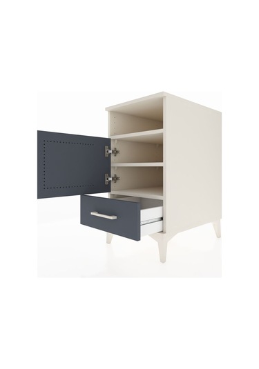 Kronos Komodin 3 Raflı Tek Çekmeceli Tek Kapaklı 44x59x80 Ayt... Aytaşı