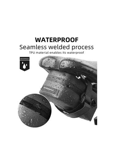 Rhinowalk Bisiklet Sele Çantası Hafif Ve Su Geçirmez Bisiklet Sele Çantası Koltuk Altında Paketi Dağ Yol Bisikleti İçin Bisiklet Alet Çantası Turuncu