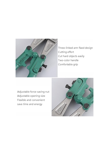 Sones 12 İnç T8 Manganez Çelik Manuel Ağır Hizmet Tipi Çelik Tel Takviye Cıvata Kesiciler Kaymaz Ve Emek Tasarrufu Sağlayan Cıvata Kesiciler