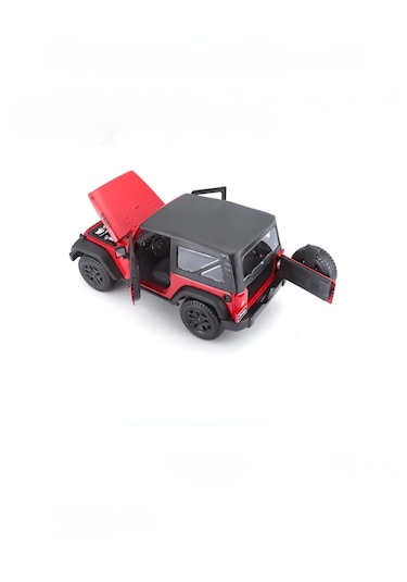 Maisto 1:18 Ölçek 2014 Jeep Wrangler Kırmızı Model Araba